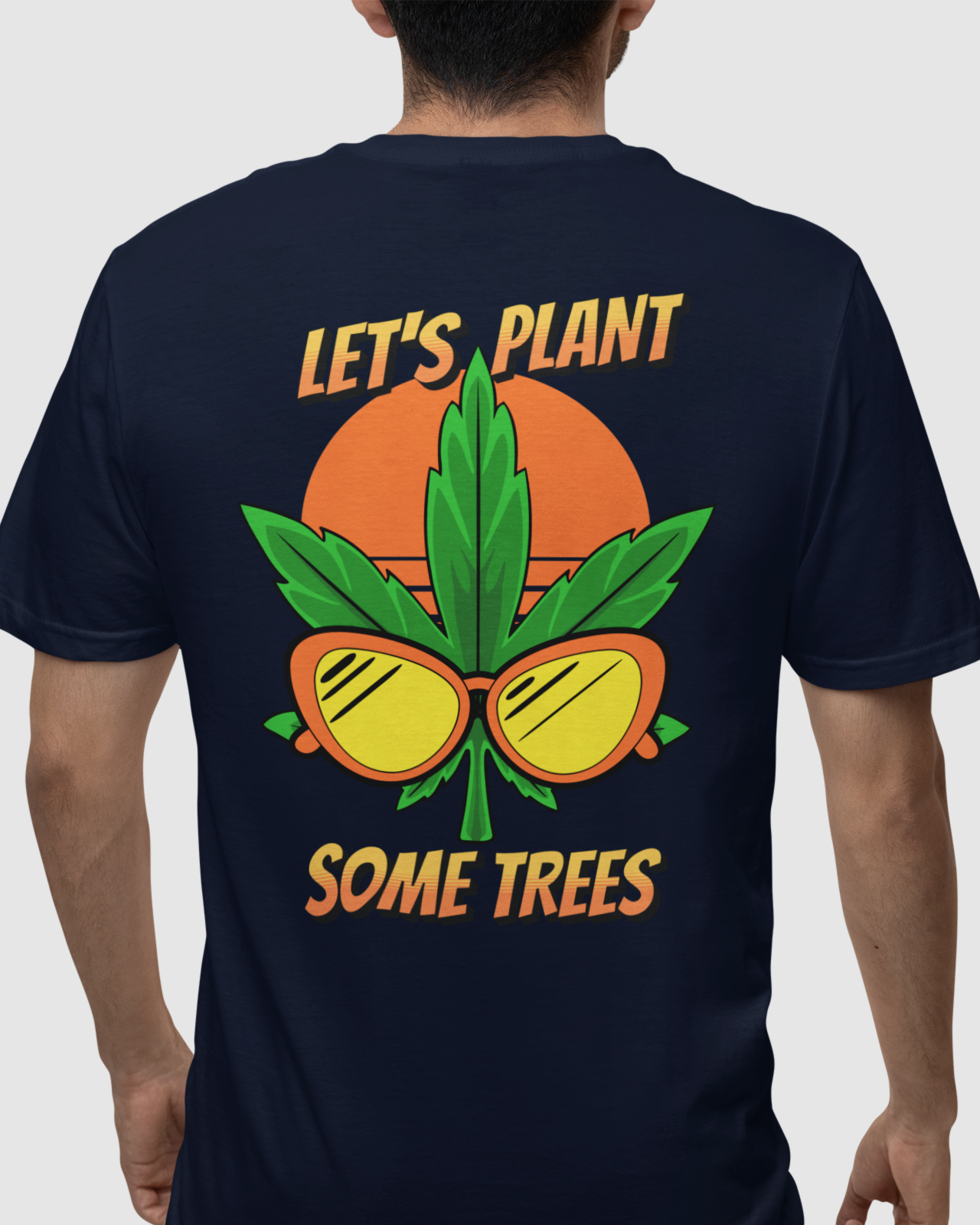 Let's Plant Men's Oversized Printed T-Shirt