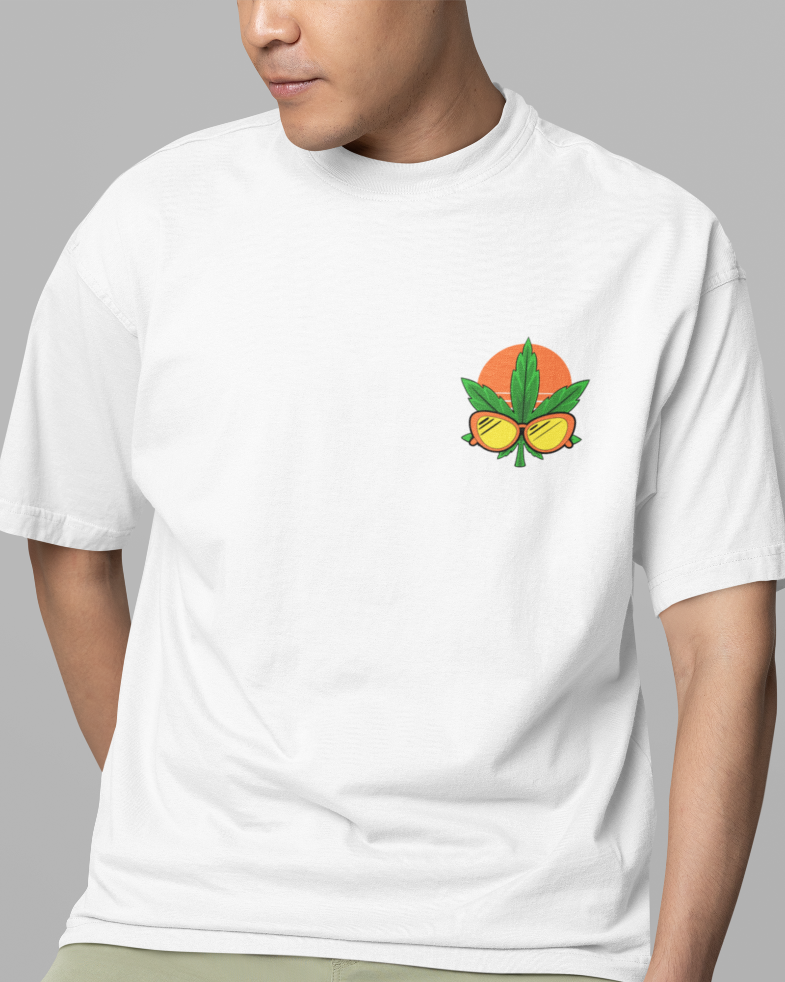 Let's Plant Men's Oversized Printed T-Shirt