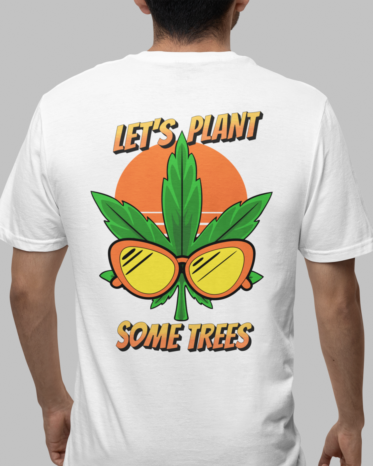 Let's Plant Men's Oversized Printed T-Shirt