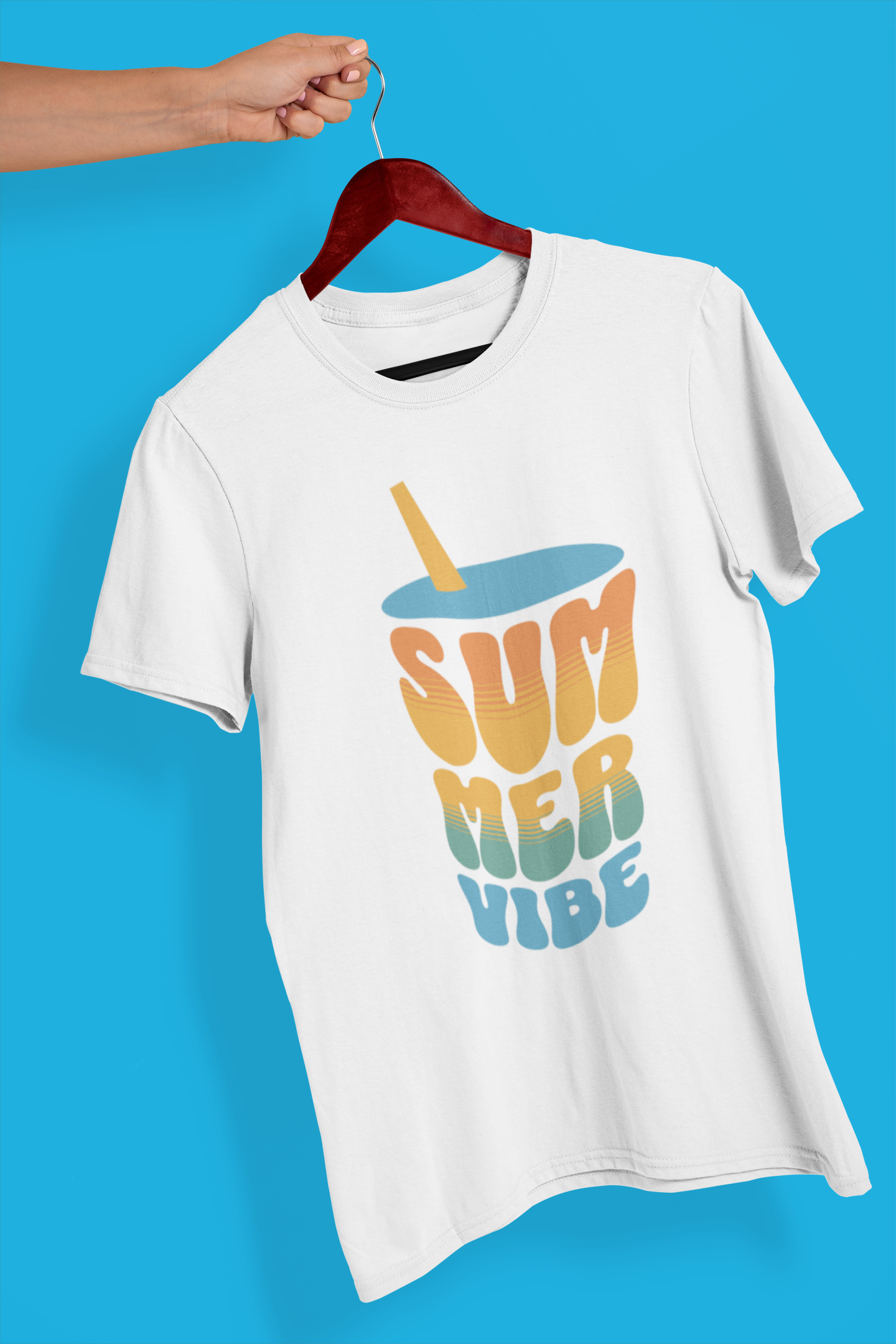 Summer Vibe Men's Printed T-shirt White Walker High & Humble Enterprises