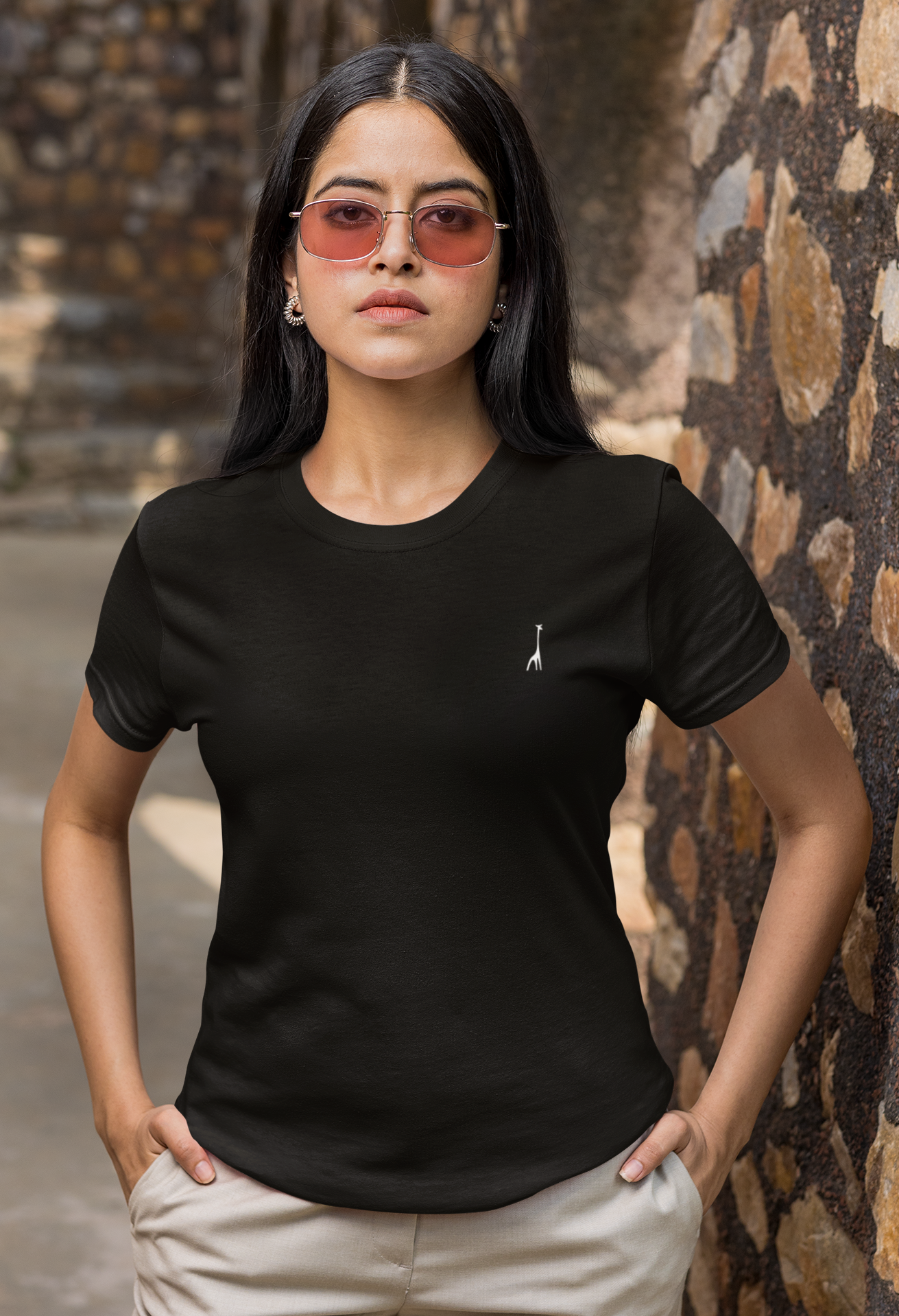 Women's Classic Venom Black Solid T-Shirt High & Humble