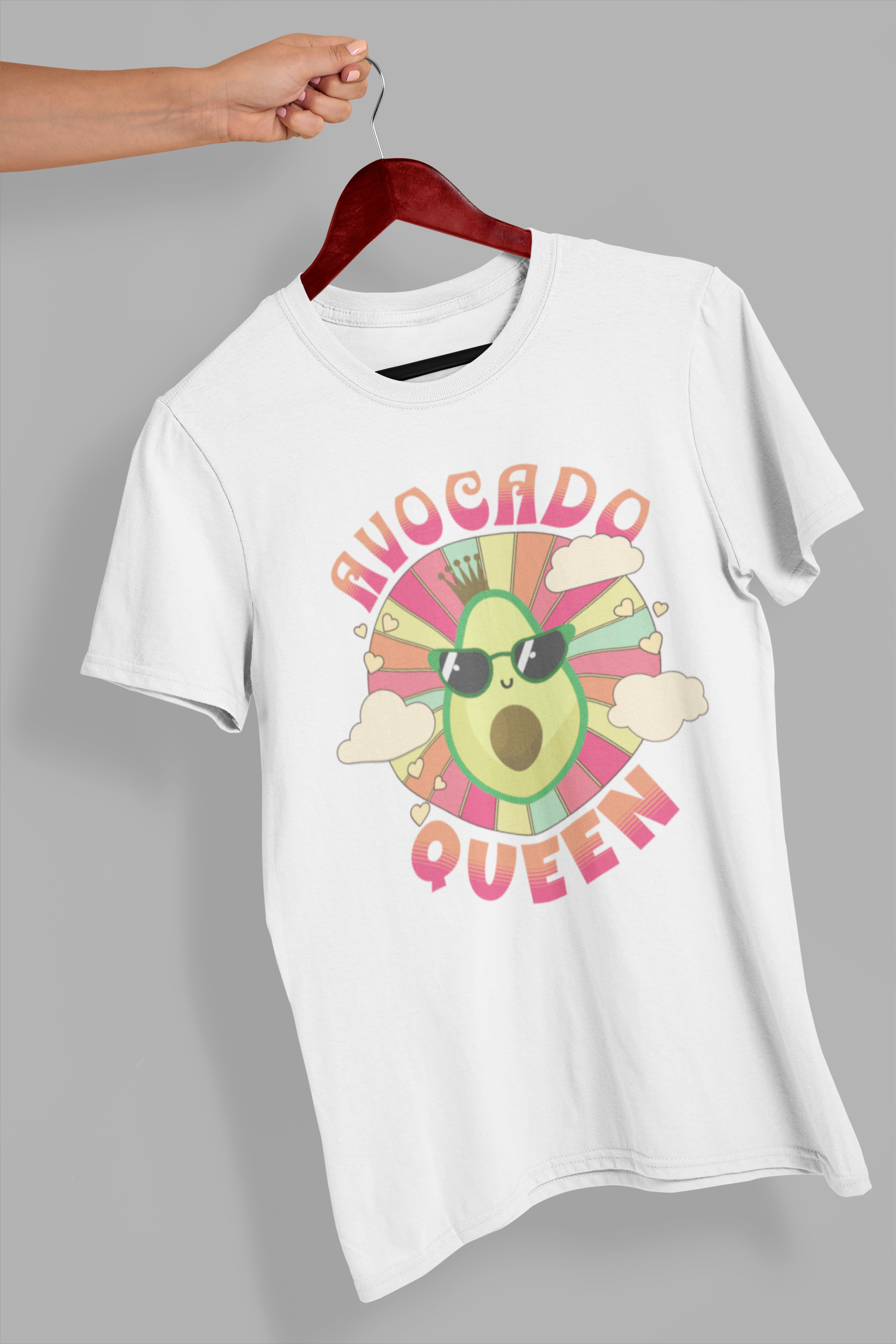 Avocado Queen Women's Printed T-Shirt White Walker High & Humble