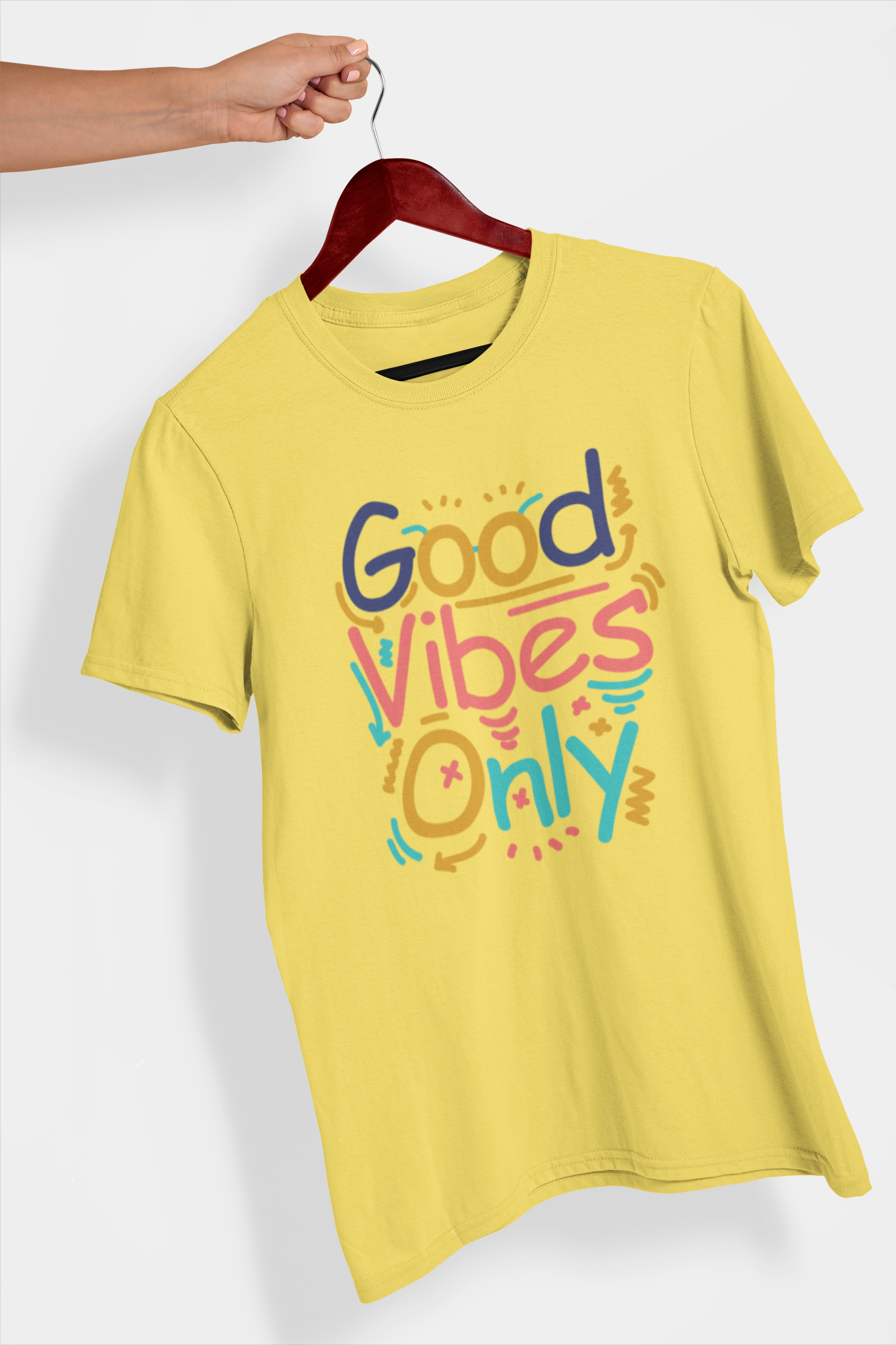 Good Vibes Only Women's Printed T-Shirt Banana Bonanza High & Humble