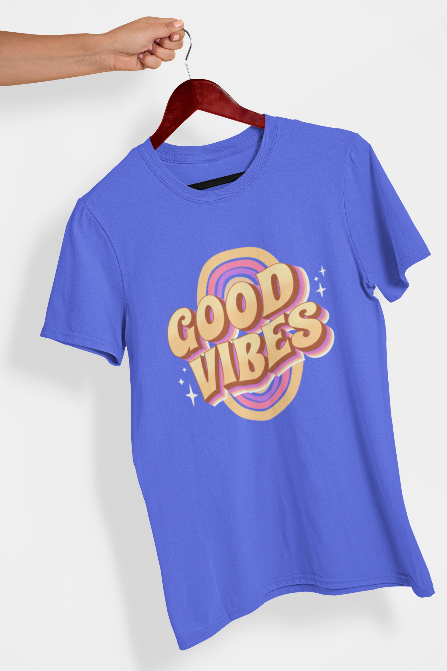 Good Vibes Women's Printed T-Shirt Blueberry Blitz High & Humble