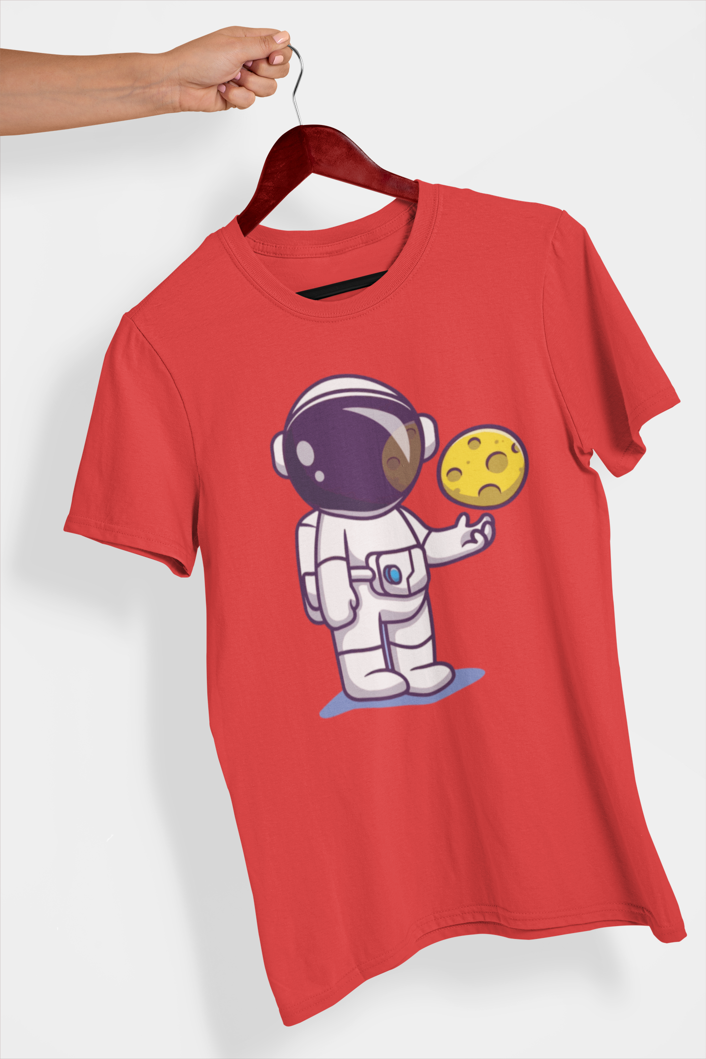 Moon Ball Women's Printed T-Shirt Spidy Red High & Humble