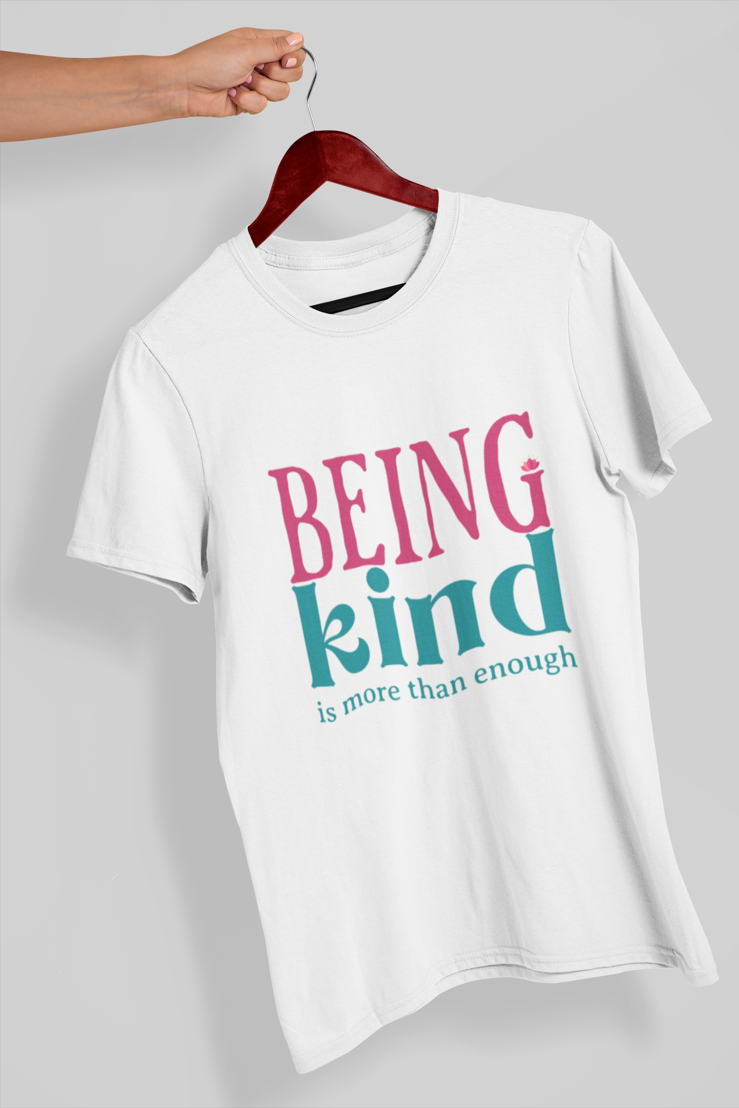 Being kind Women's Printed T-Shirt White Walker High & Humble