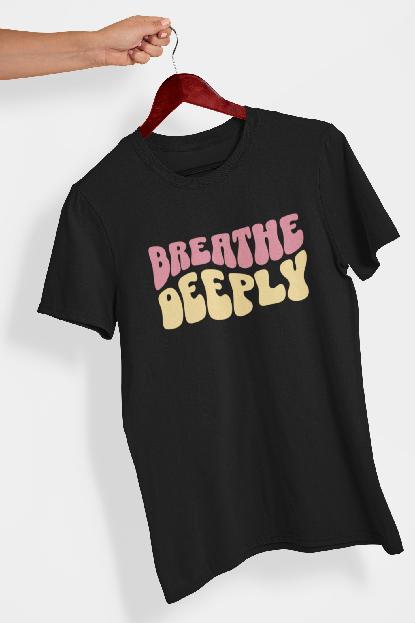 Breathe Deeply Women's Printed T-Shirt Venom Black High & Humble