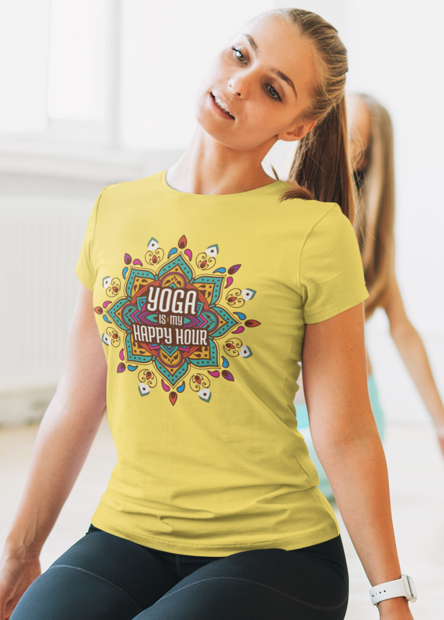 Happy Hour Women's Printed T-Shirt Banana Bonanza High & Humble