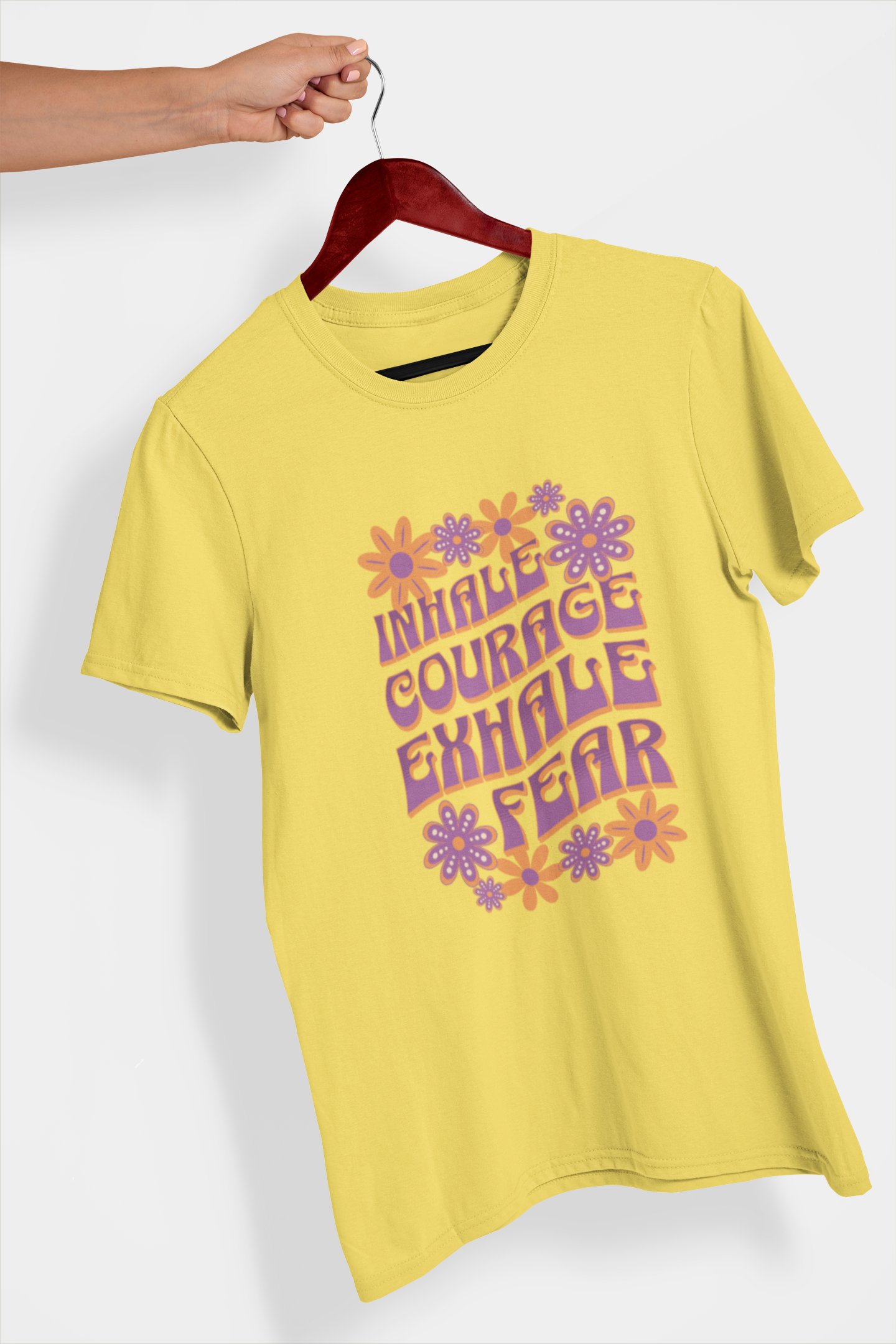 Inhale Exhale Women's Printed T-Shirt Banana Bonanza High & Humble