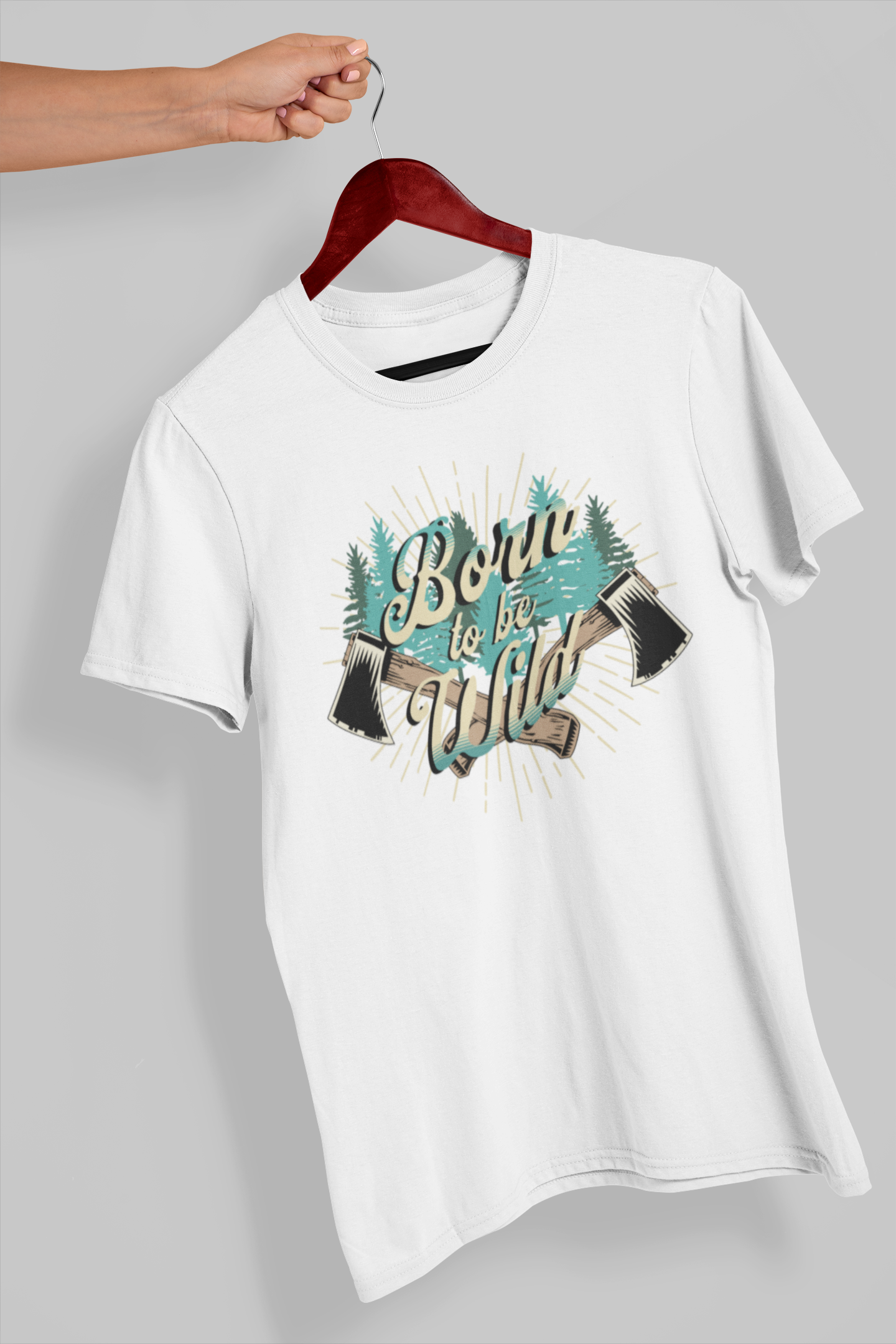 Born To Be Wild Women's Printed T-Shirt White Walker High & Humble