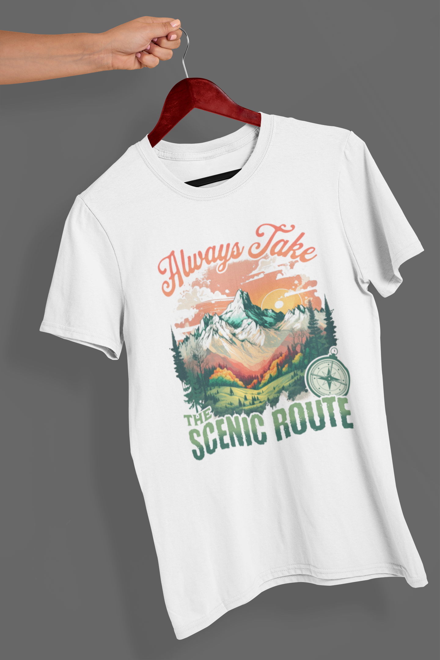 Scenic Route Women's Printed T-Shirt White Walker High & Humble