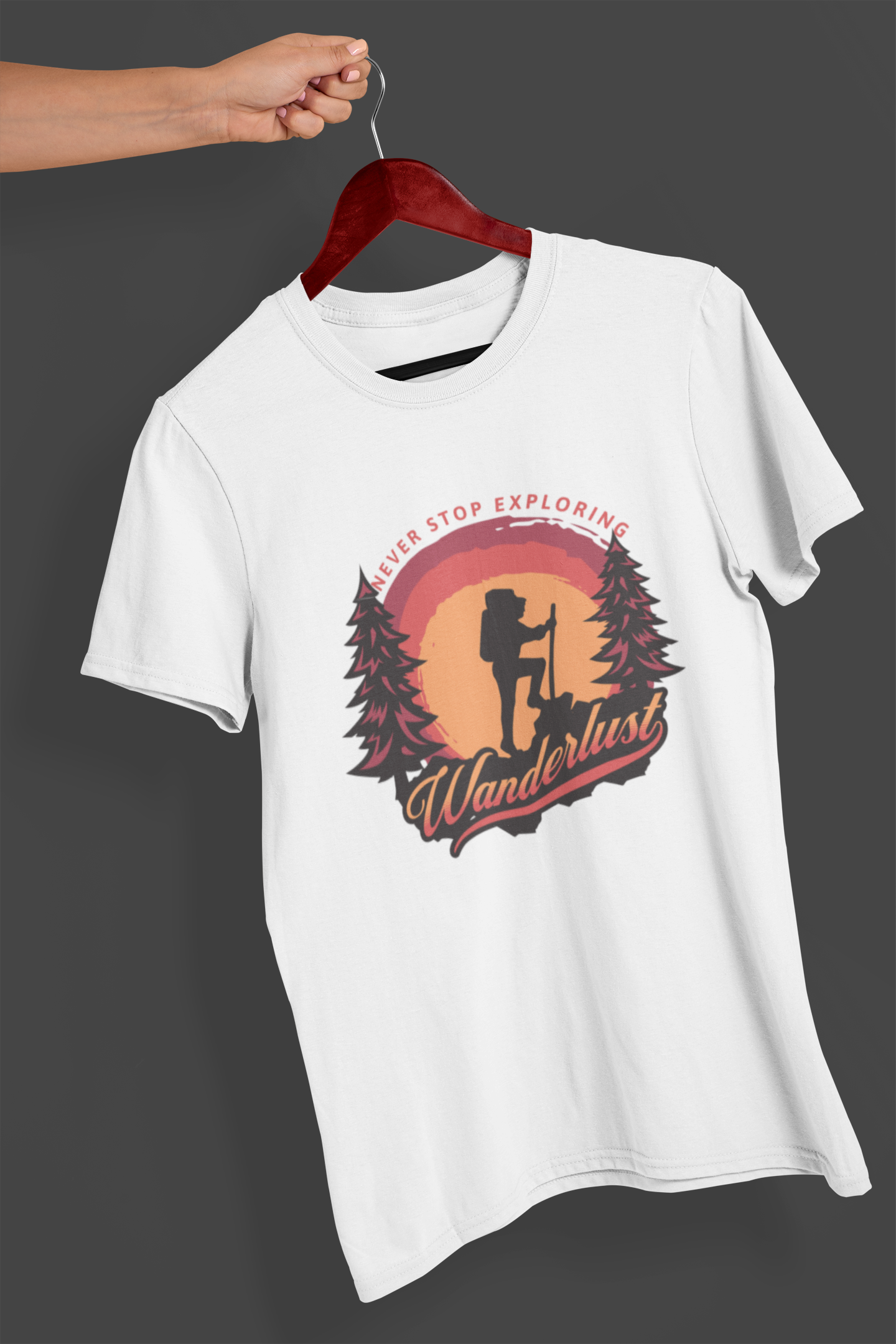 Wanderlust Women's Printed T-Shirt White Walker High & Humble