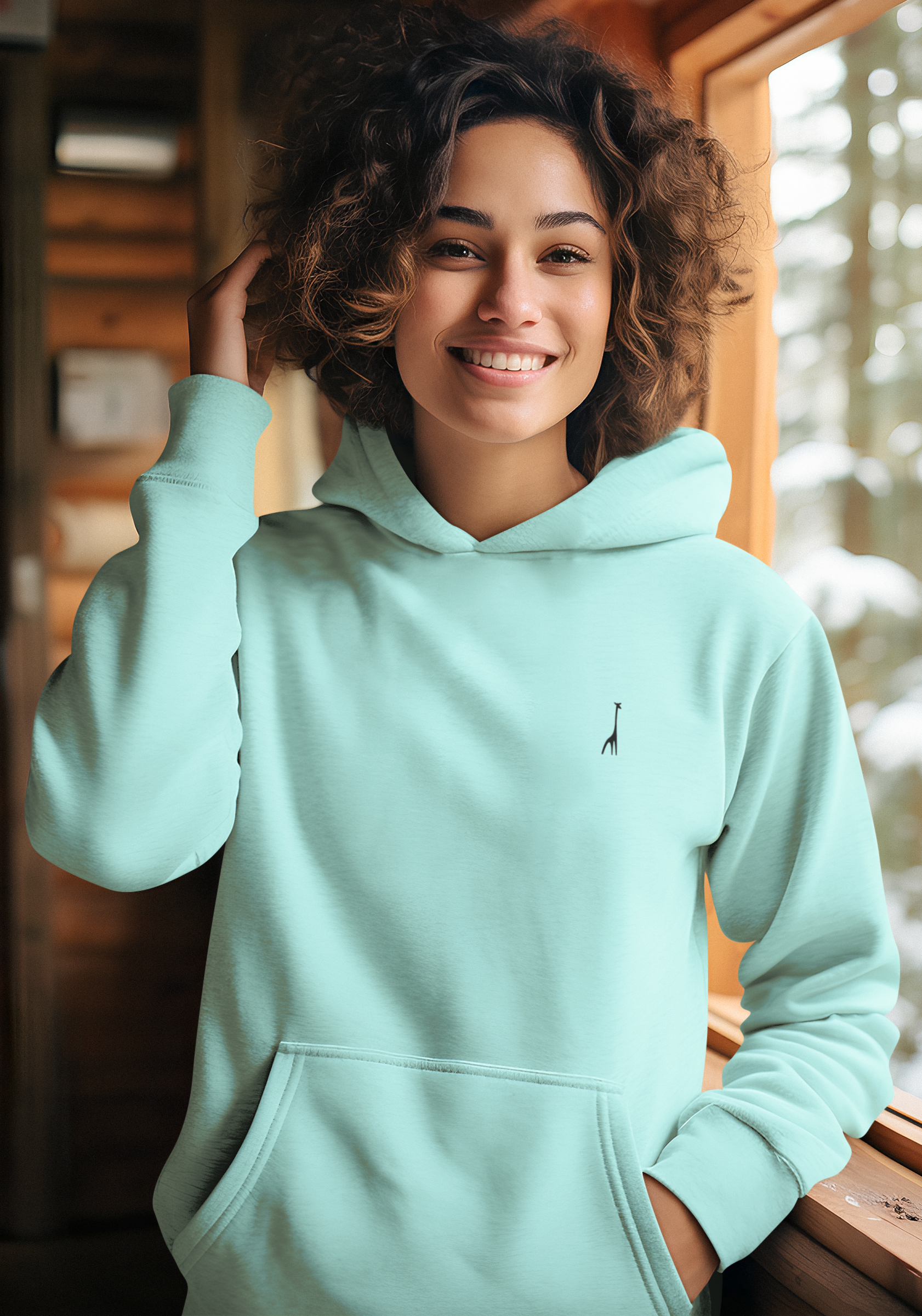 Women's Buttercup Mint Solid Hoodie High & Humble