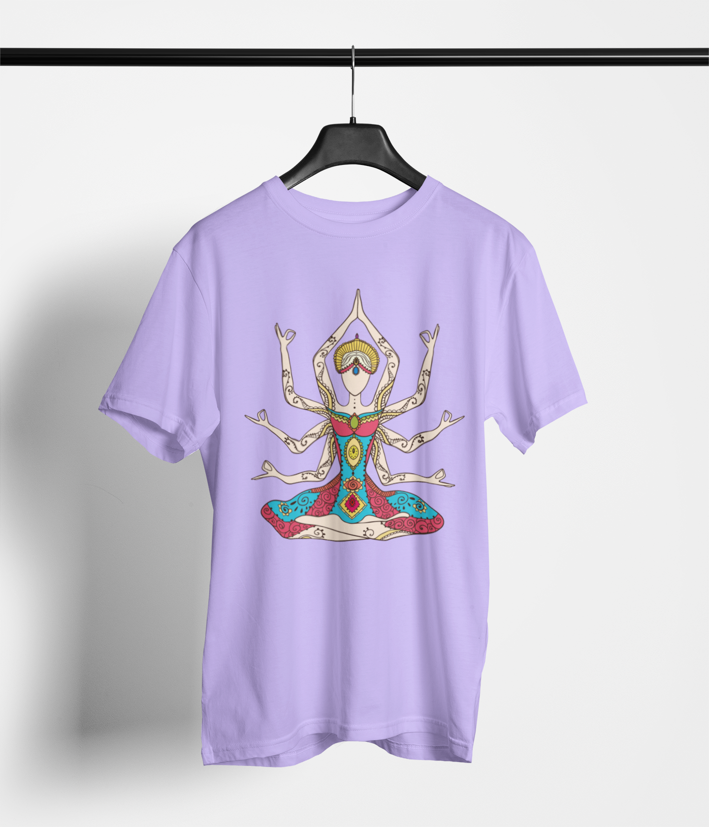 Divine Women's Oversized Printed T-Shirt Lilac Whisper High & Humble