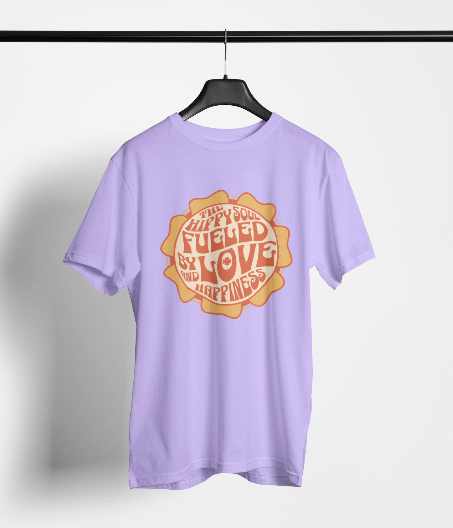 Hippie Soul Women's Oversized Printed T-Shirt Lilac Whisper High & Humble