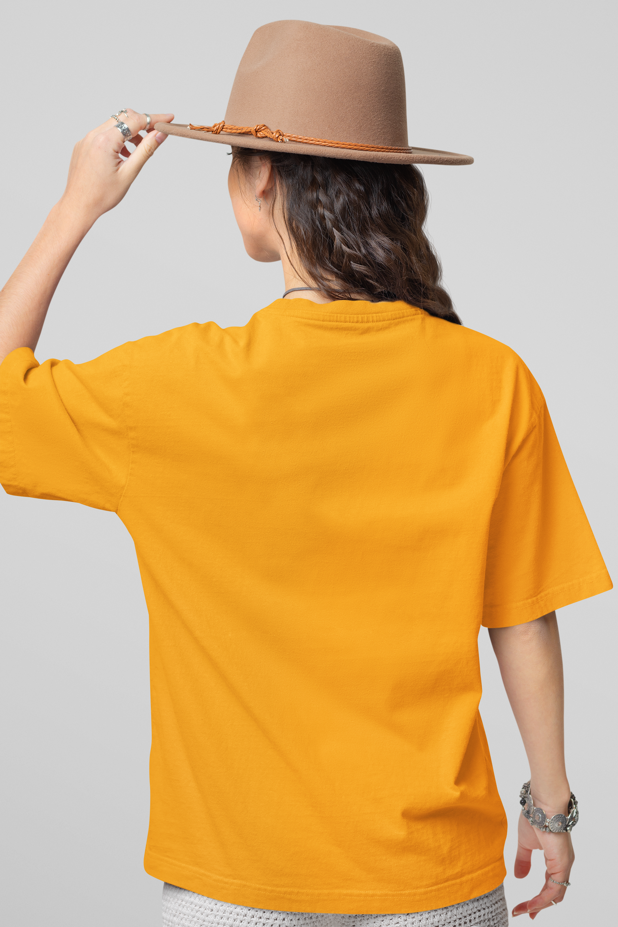 Women's Oversized Sunshine Yellow Solid T-Shirt High & Humble