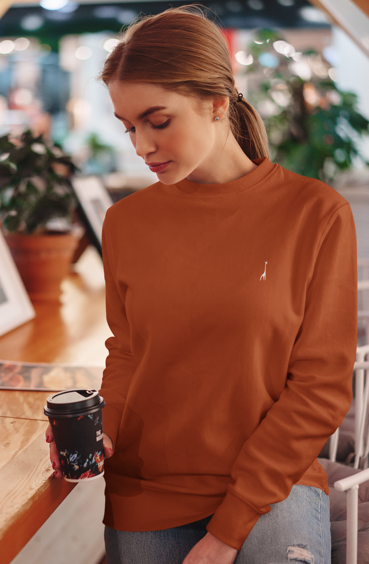 Women's Coral Crush Solid Sweatshirt High & Humble